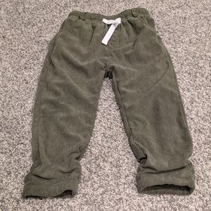 Little Bipsy Olive Corduroy Pants